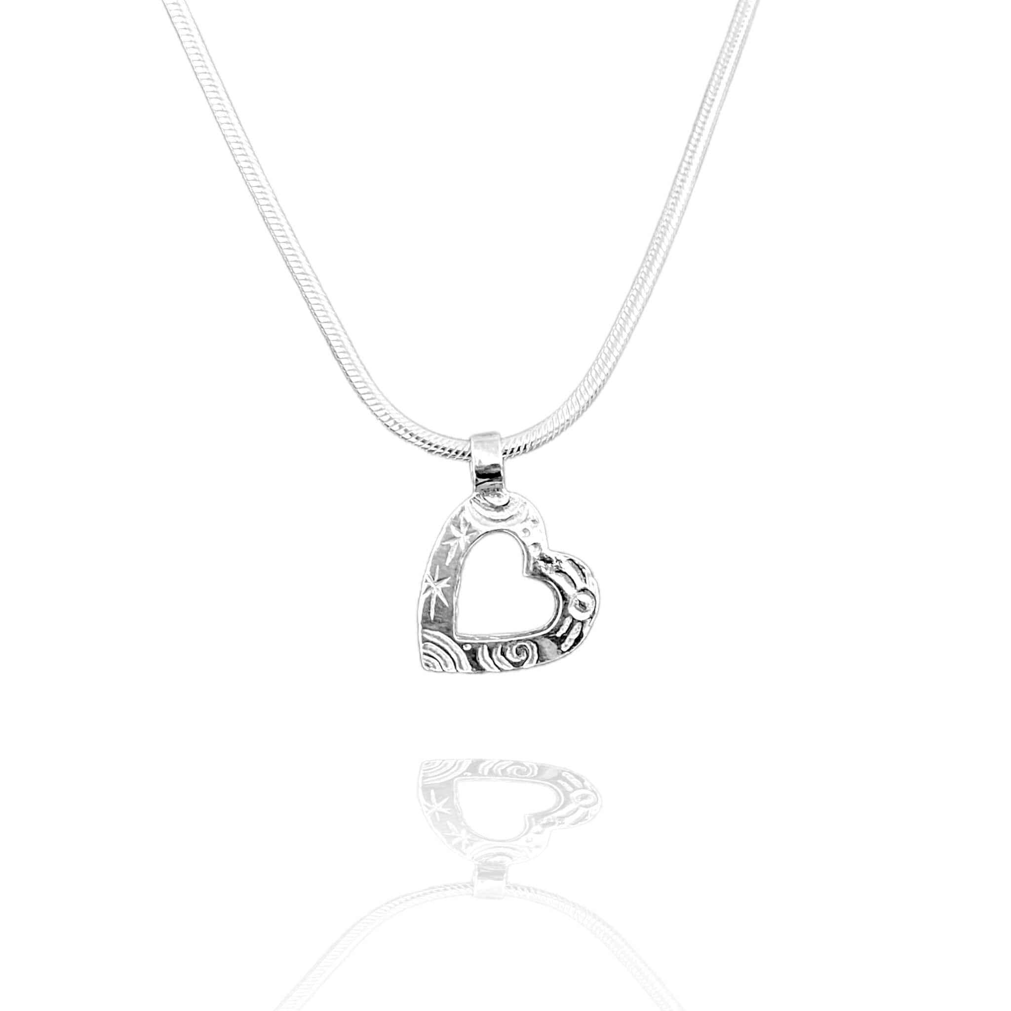 Martina Hamilton Heaven | Sterling Silver Heart Pendant Small
