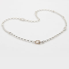 Martina Hamilton Island Link | Sterling Silver and 10ct Solid Rose Gold Necklace