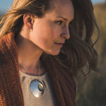 Martina Hamilton Moon Shell | Sterling Silver and 22ct Gold Plated Pendant Signature