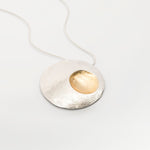 Martina Hamilton Moon Shell | Sterling Silver and 22ct Gold Plated Pendant Signature
