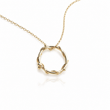 Martina Hamilton Nebula | 9ct Solid Gold Circle Pendant Large
