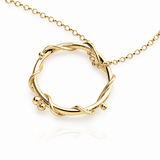 Martina Hamilton Nebula | 9ct Solid Gold Circle Pendant Large