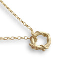 Martina Hamilton Nebula | 9ct Solid Gold Circle Pendant Petite