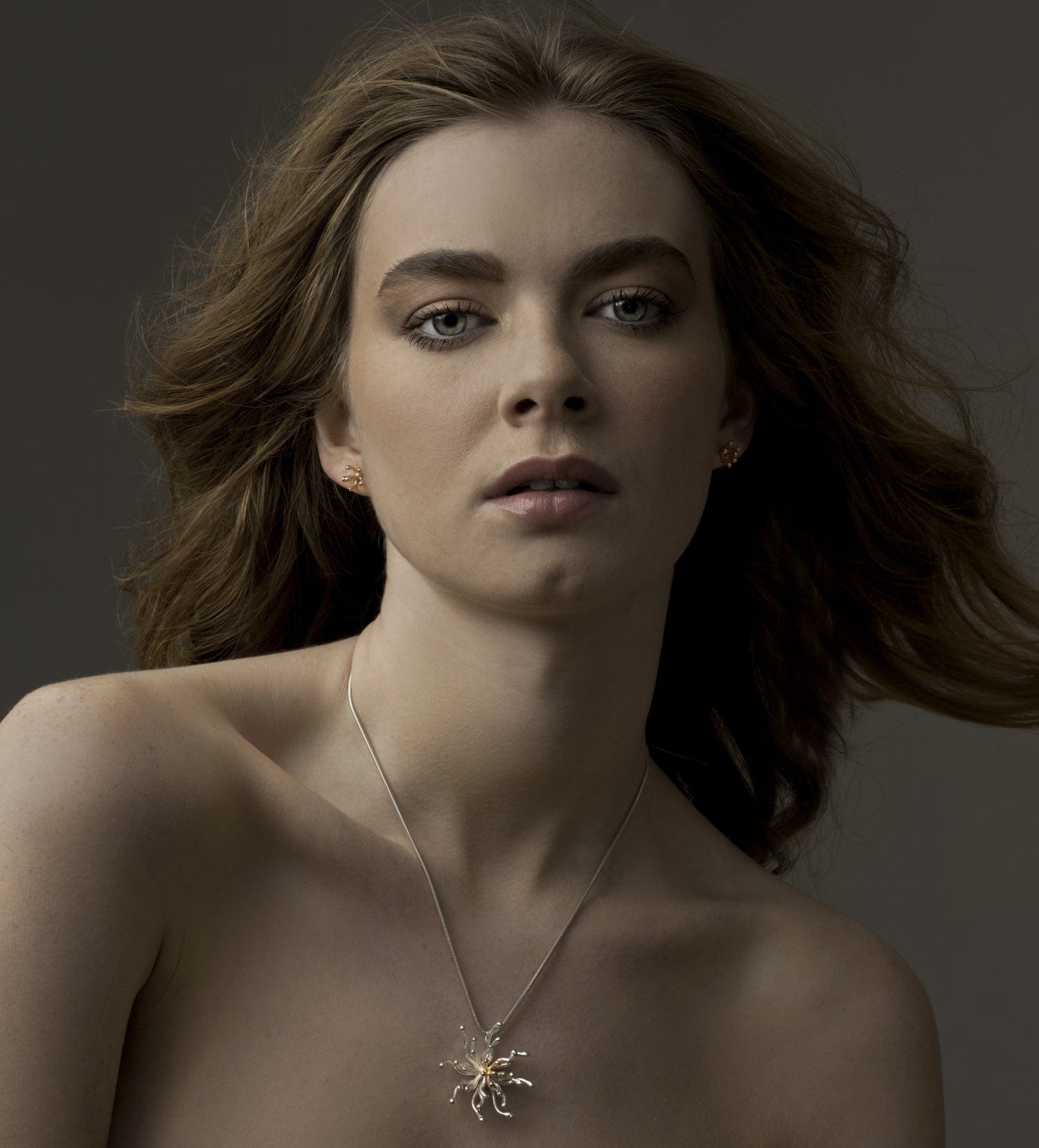 Martina Hamilton Nebula | Sterling Silver and 10ct Solid Rose Gold Pendant Signature
