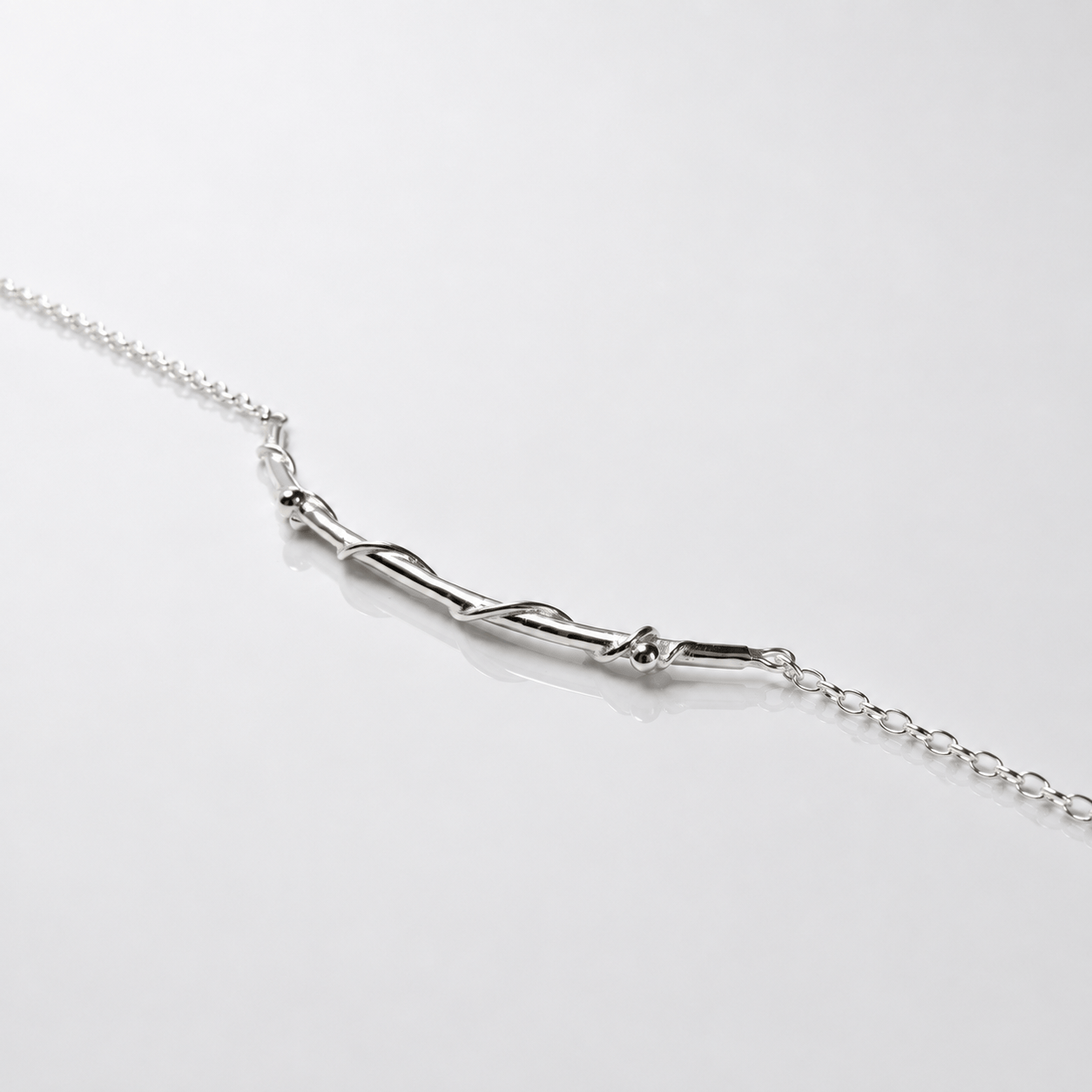 Martina Hamilton Nebula | Sterling Silver Bar Pendant