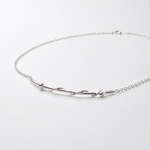 Martina Hamilton Nebula | Sterling Silver Bar Pendant