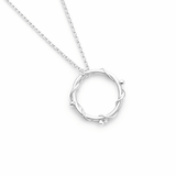 Martina Hamilton Nebula | Sterling Silver Circle Pendant Large