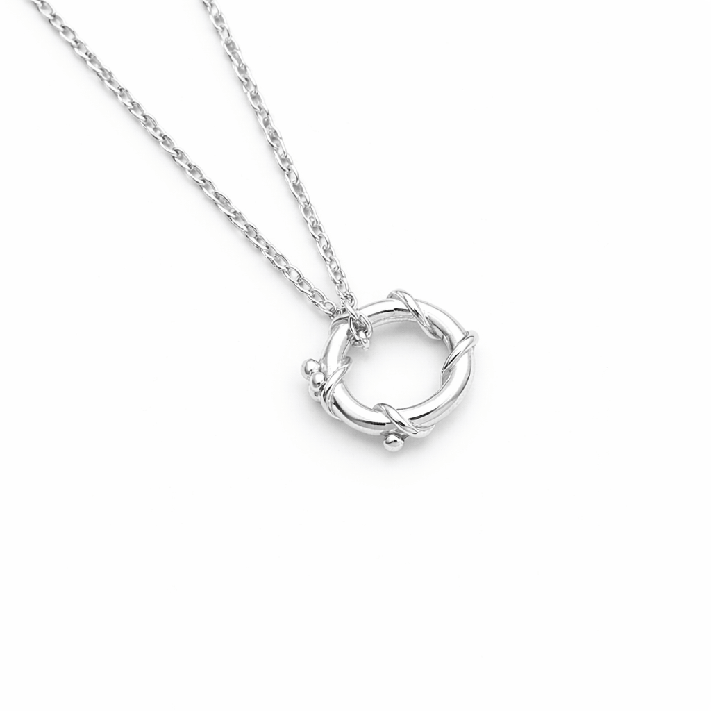 Martina Hamilton Nebula | Sterling Silver Circle Pendant Petite