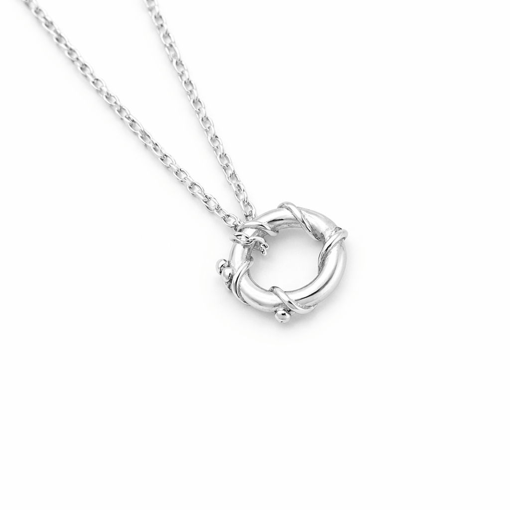Martina Hamilton Nebula | Sterling Silver Circle Pendant Petite