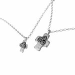 Martina Hamilton Newgrange Cross | Sterling Silver Square Cross Pendant