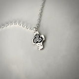 Martina Hamilton Newgrange Cross | Sterling Silver Square Cross Pendant
