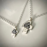 Martina Hamilton Newgrange Cross | Sterling Silver Square Cross Pendant