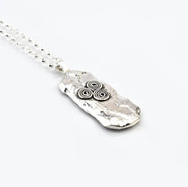 Martina Hamilton Newgrange | Sterling Silver Long Pendant Signature