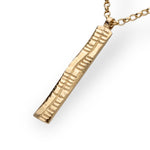 Martina Hamilton Ogham | 9ct Solid Gold Sláinte Good Health Pendant