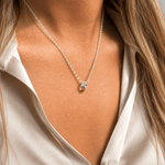 Martina Hamilton Ogham | Baby Ring Grá Necklace