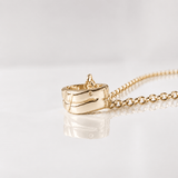 Martina Hamilton Ogham | Baby Ring Grá Necklace Gold
