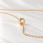 Martina Hamilton Ogham | Baby Ring Grá Necklace Gold