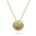 Martina Hamilton Oyster Pearl | 9ct Solid Gold and Pearl Pendant Small