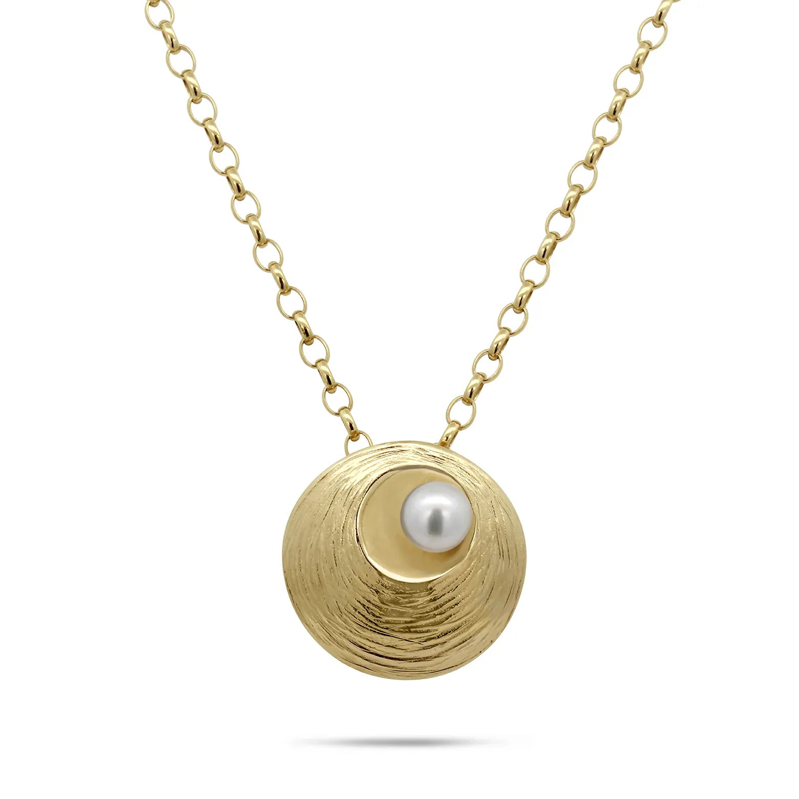 Martina Hamilton Oyster Pearl | 9ct Solid Gold and Pearl Pendant Small