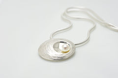 Martina Hamilton Oyster Pearl | Sterling Silver and Pearl Pendant Medium