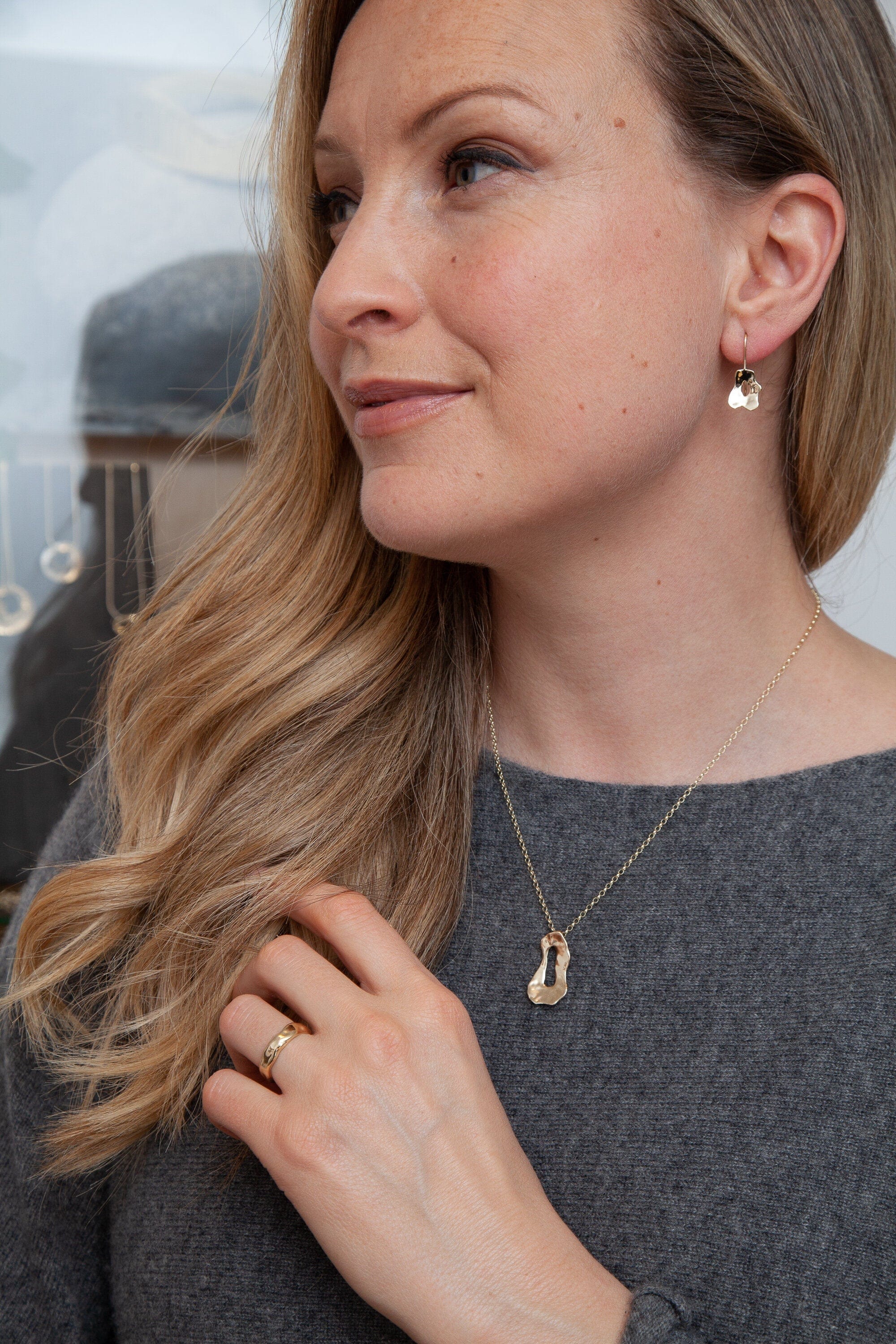 Martina Hamilton Reflections | 9ct Solid Gold Pendant Medium