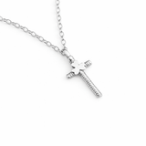 Martina Hamilton Shamrock | Sterling Silver Simple Cross Pendant