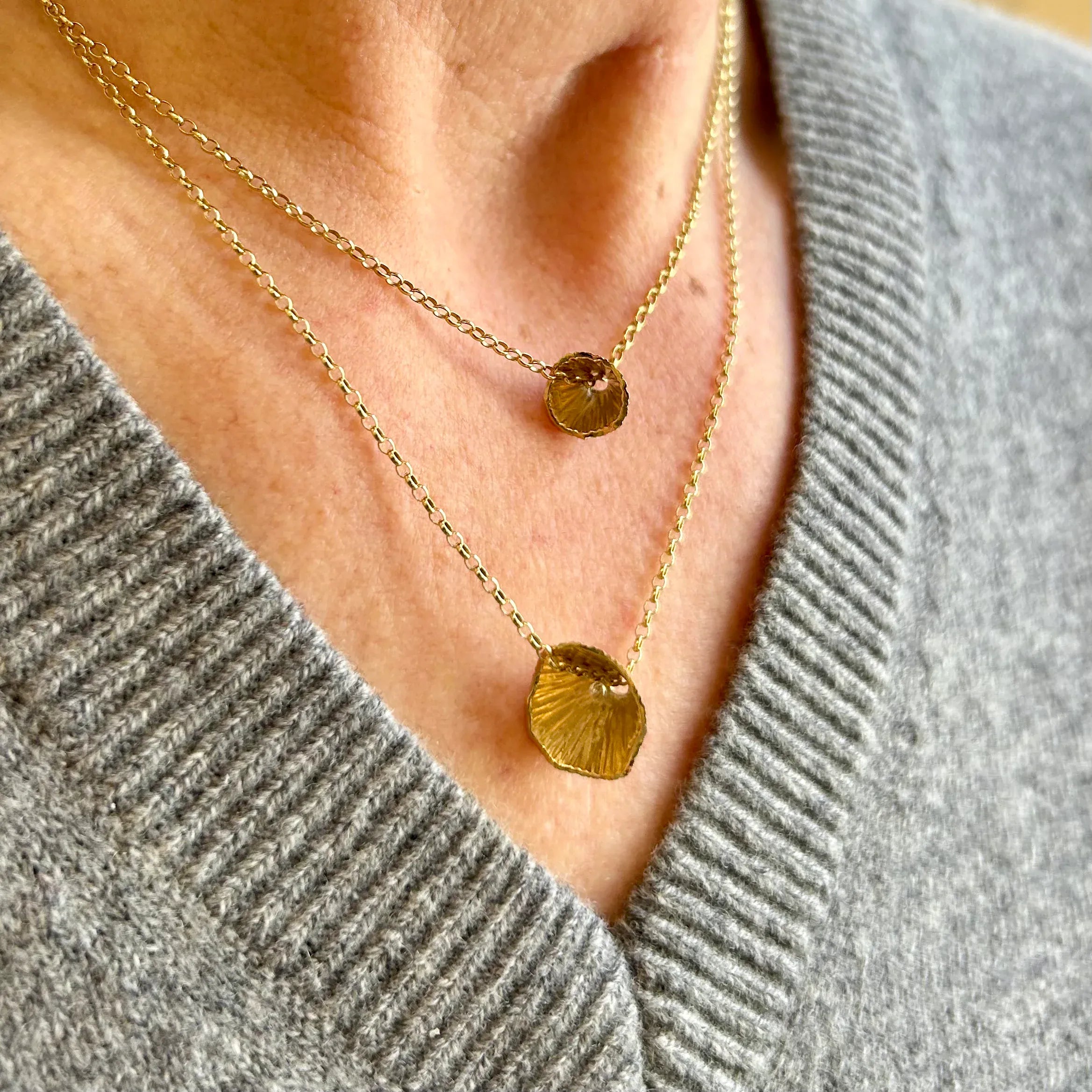 Martina Hamilton Shell Cone | 9ct Solid Gold Pendant Medium