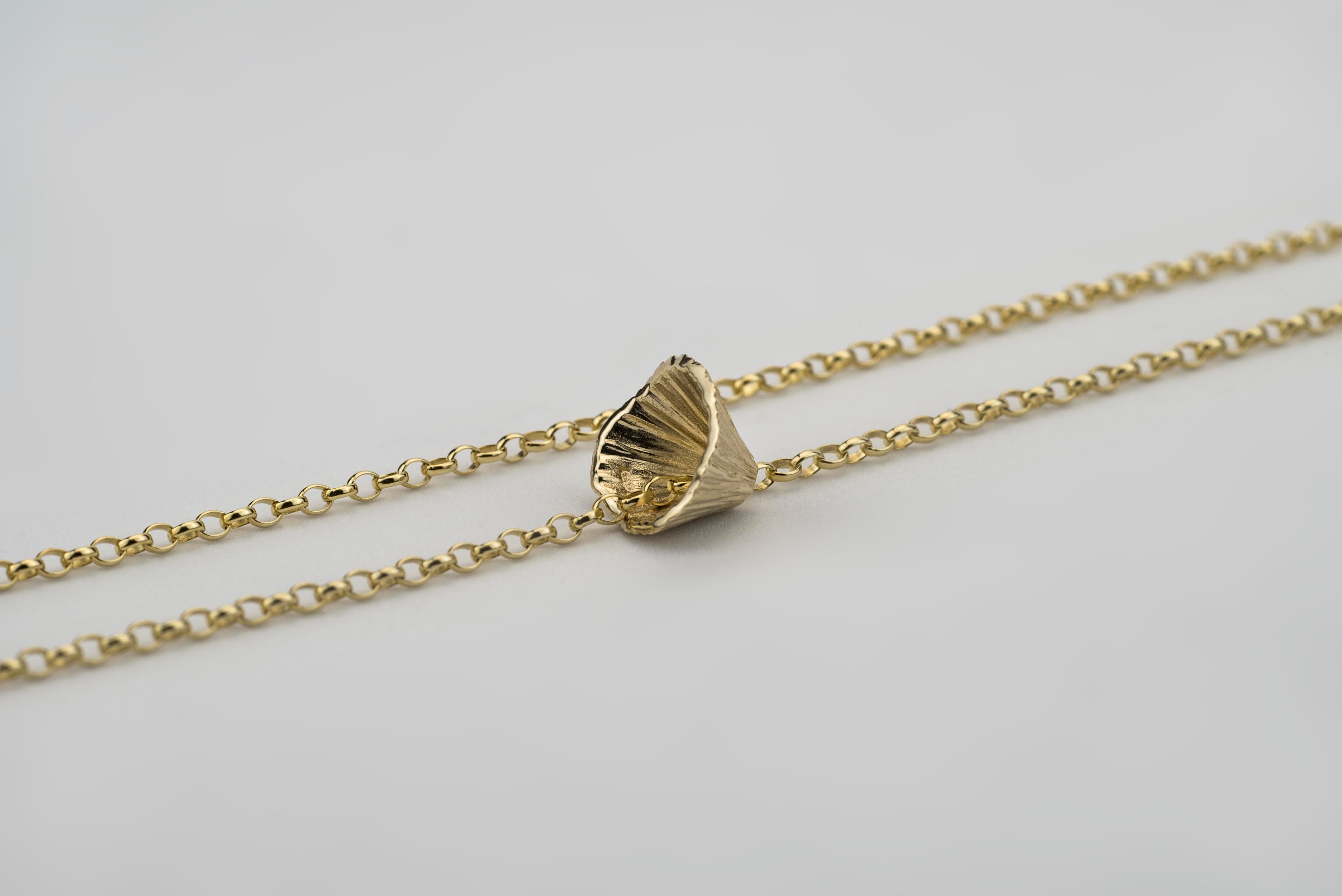 Martina Hamilton Shell Cone | 9ct Solid Gold Pendant Petite