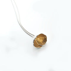 Martina Hamilton Shell Cone | Sterling Silver and 22ct Gold Plated Pendant Medium