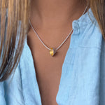 Martina Hamilton Shell Cone | Sterling Silver and 22ct Gold Plated Pendant Petite