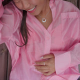 Martina Hamilton Shell | Sterling Silver and 10ct Solid Rose Gold Pendant Medium
