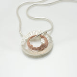 Martina Hamilton Shell | Sterling Silver and 10ct Solid Rose Gold Pendant Medium