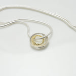 Martina Hamilton Shell | Sterling Silver and 9ct Solid Gold Pendant Small