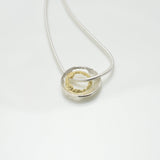 Martina Hamilton Shell | Sterling Silver and 9ct Solid Gold Pendant Small
