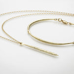 Martina Hamilton Síoda | 9ct Solid Gold Long Drop Pendant