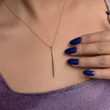 Martina Hamilton Síoda | 9ct Solid Gold Long Drop Pendant