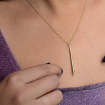 Martina Hamilton Síoda | 9ct Solid Gold Long Drop Pendant