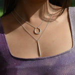 Martina Hamilton Síoda | Sterling Silver Long Drop Pendant