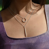 Martina Hamilton Síoda | Sterling Silver Long Drop Pendant