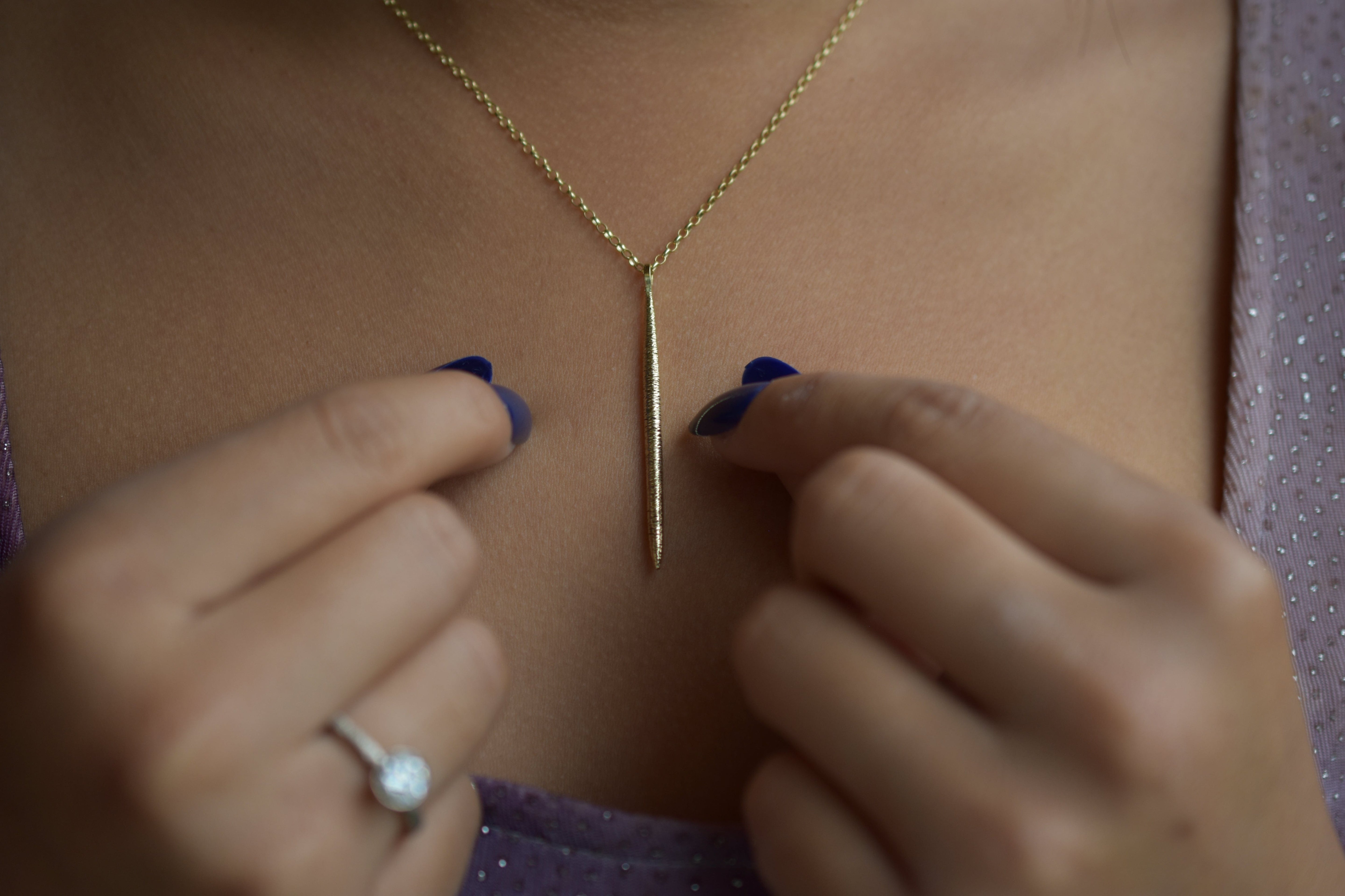 Martina Hamilton Síoda | Sterling Silver Long Drop Pendant