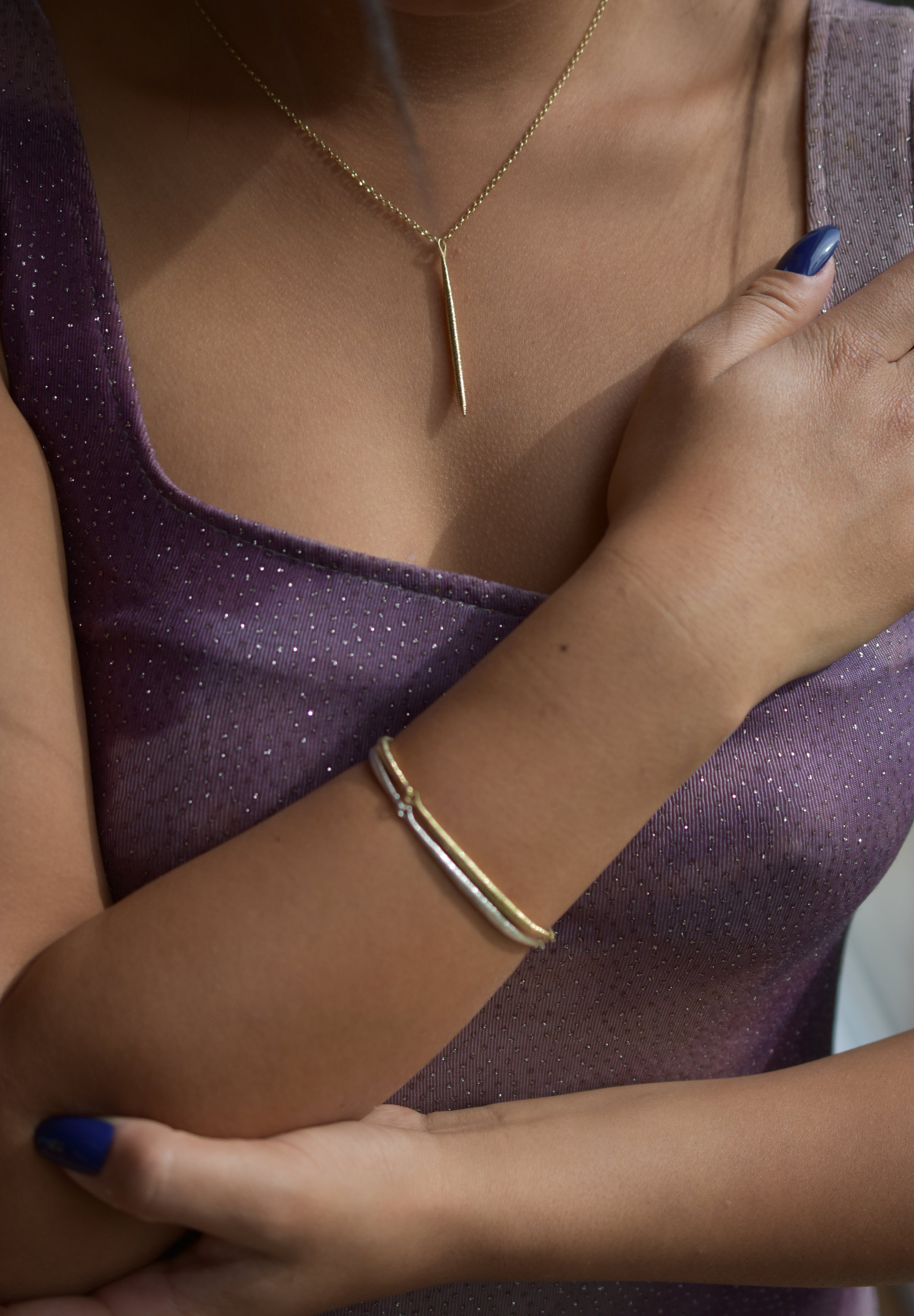 Martina Hamilton Síoda | Sterling Silver Long Drop Pendant