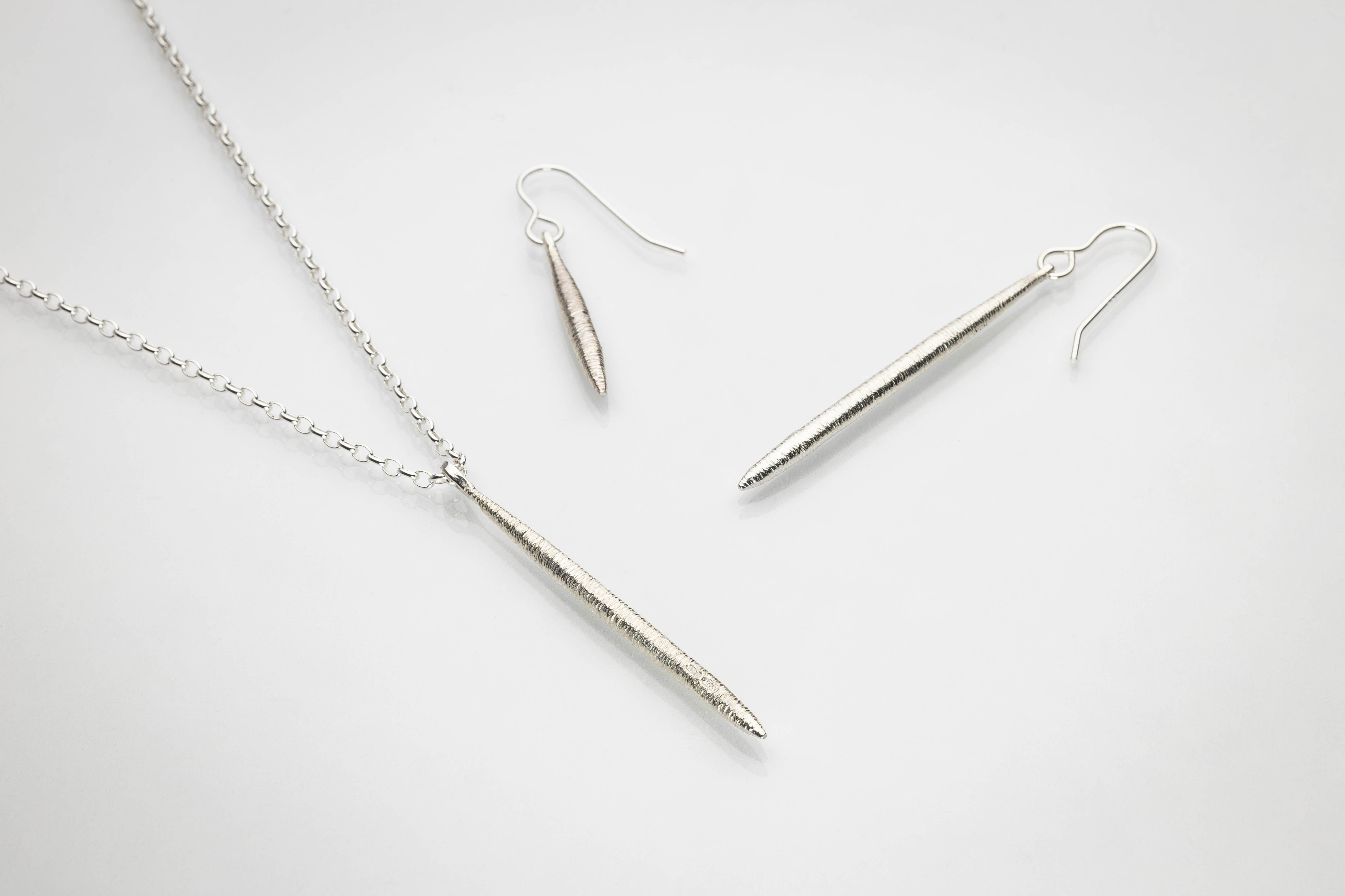 Martina Hamilton Síoda | Sterling Silver Long Pendant
