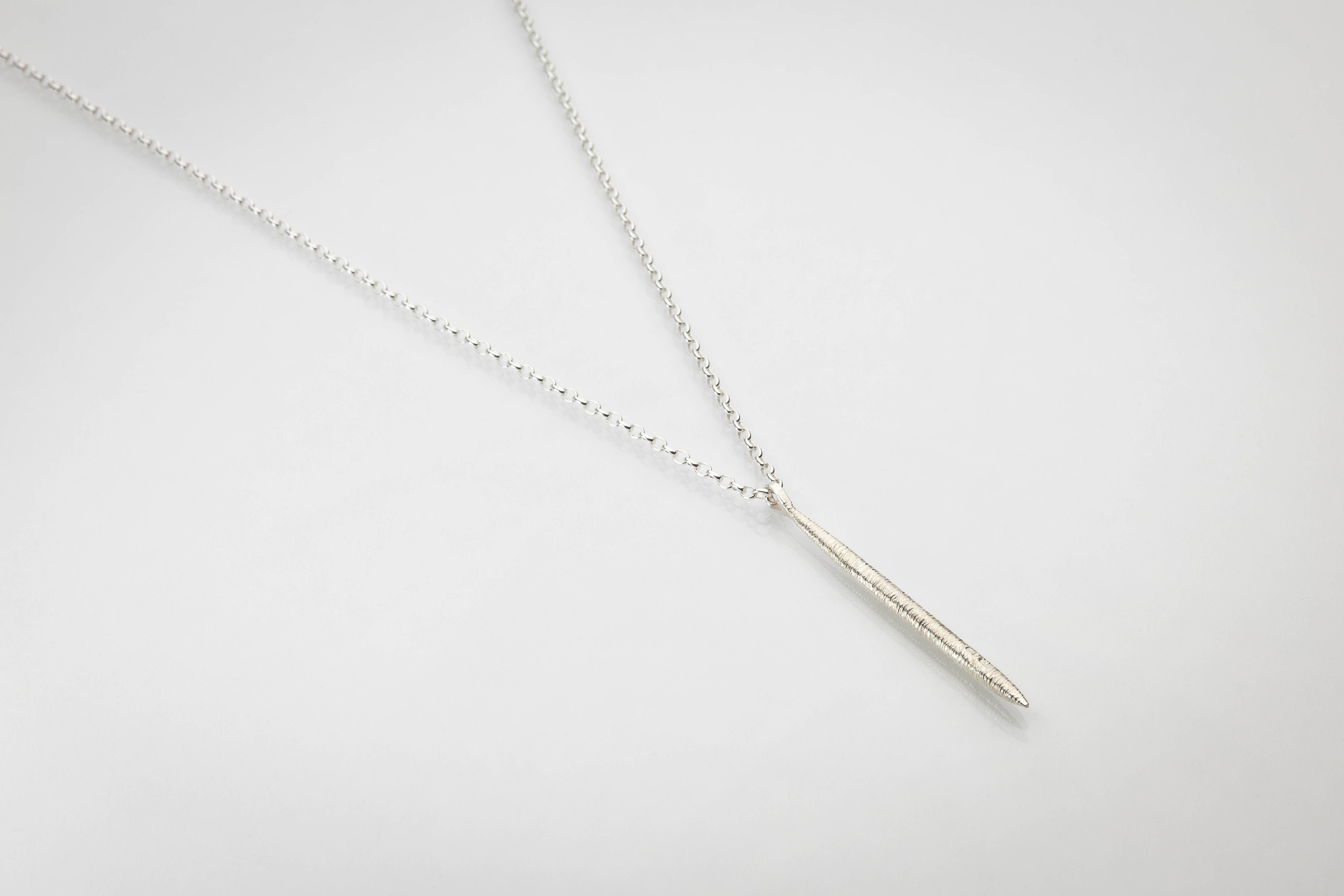 Martina Hamilton Síoda | Sterling Silver Long Pendant