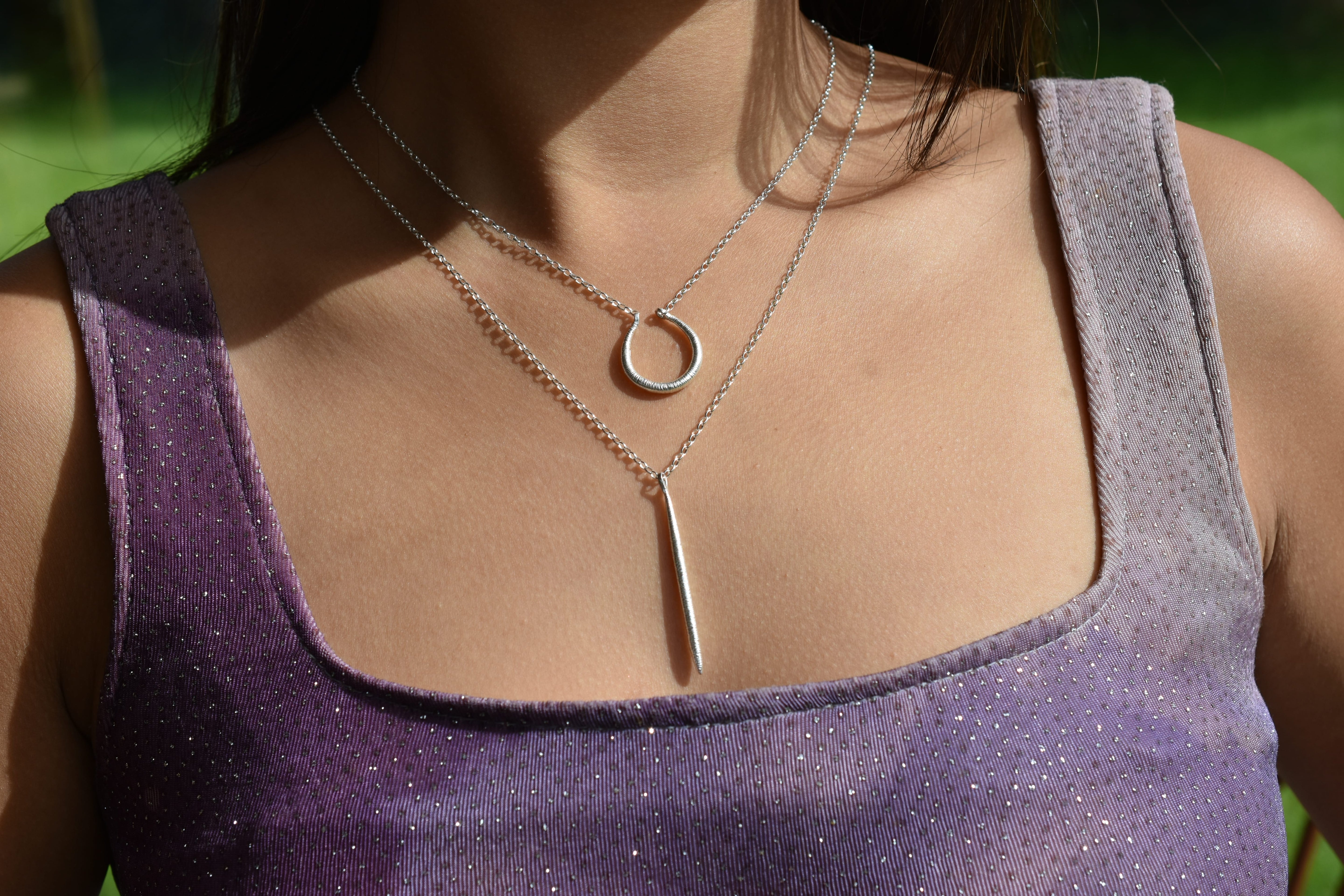 Martina Hamilton Síoda | Sterling Silver Torc Pendant Medium