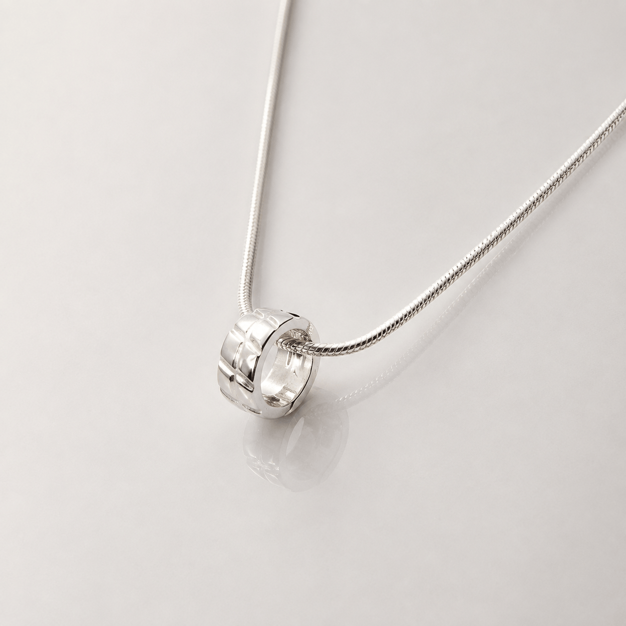 Martina Hamilton Snake Ogham | Baby Ring Grá Necklace