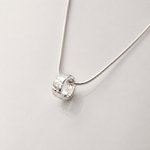 Martina Hamilton Snake Ogham | Baby Ring Grá Necklace