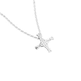 Martina Hamilton St. Brigid Cross | Sterling Silver Woven Reed Bell Chain Pendant Small