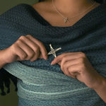 Martina Hamilton St. Brigid Cross | Sterling Silver Woven Reed Brooch Signature