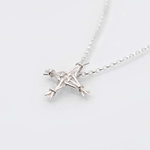 Martina Hamilton St. Brigid Cross | Sterling Silver Woven Reed Pendant Medium