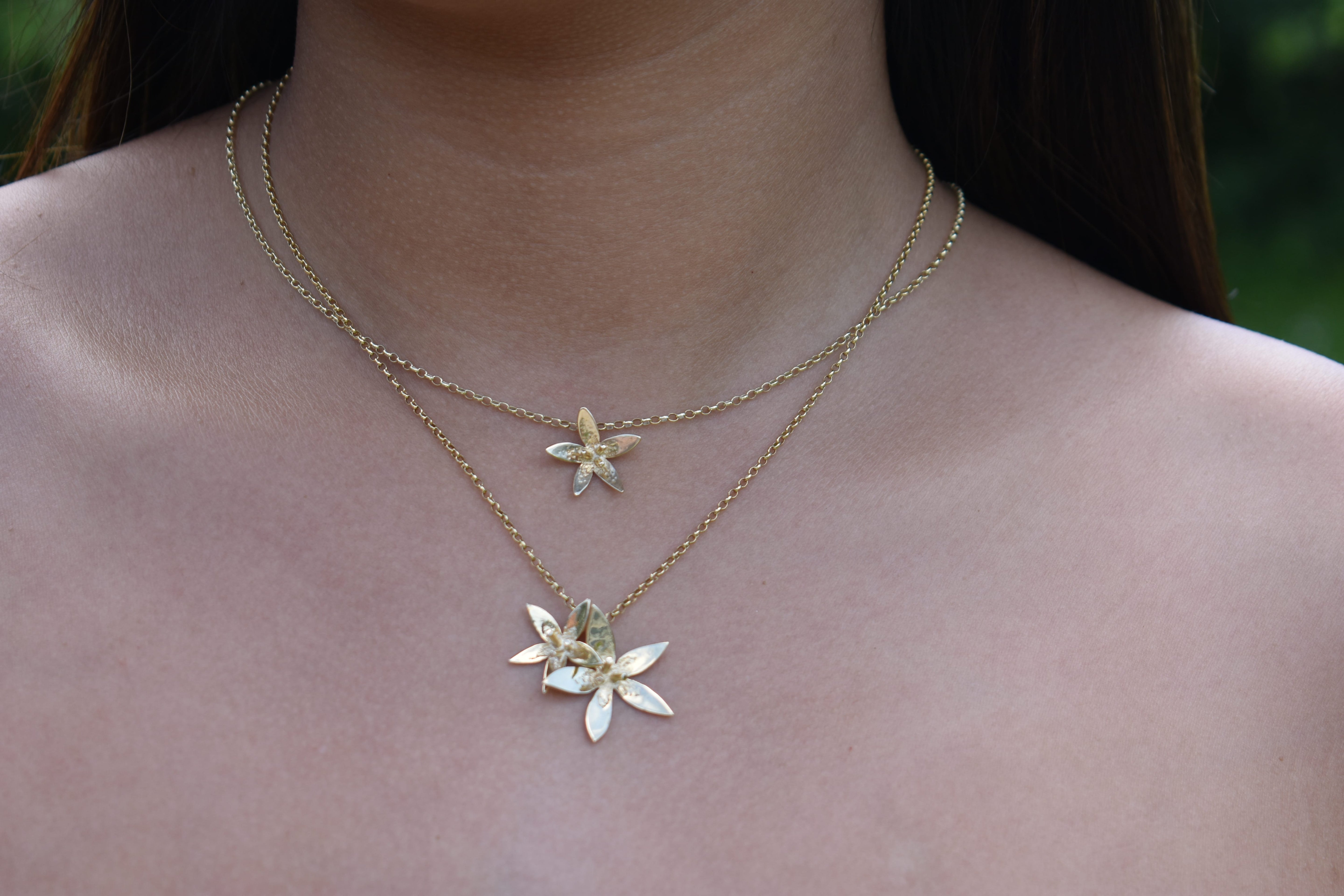 Martina Hamilton Star Flower | 9ct Solid Gold Pendant Small